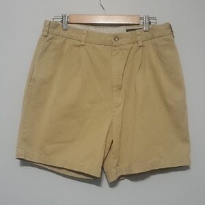 Daniel CREMIEUX COLLECTION Shorts mens Size 34 Tan Pleated Shorts